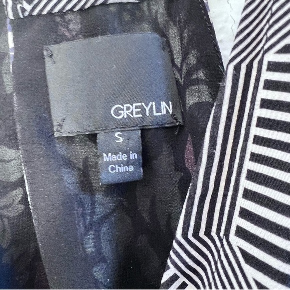 - Greylin Morris silk crepe romper blue and pink - Picture 12 of 12